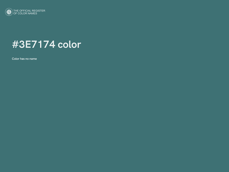#3E7174 color image
