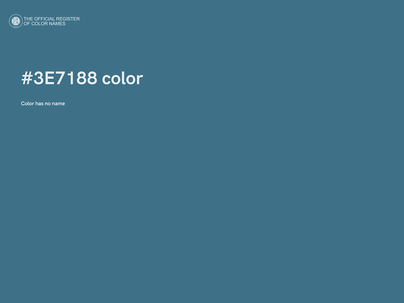 #3E7188 color image
