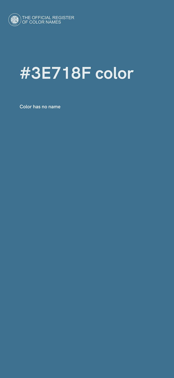 #3E718F color image