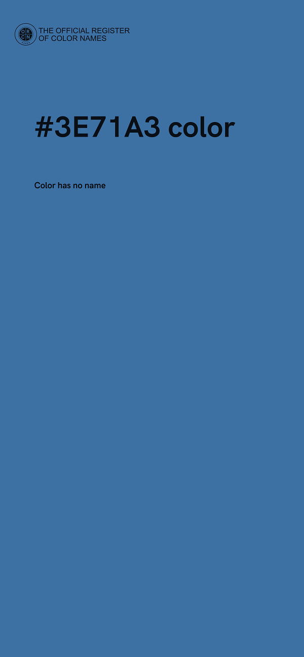 #3E71A3 color image