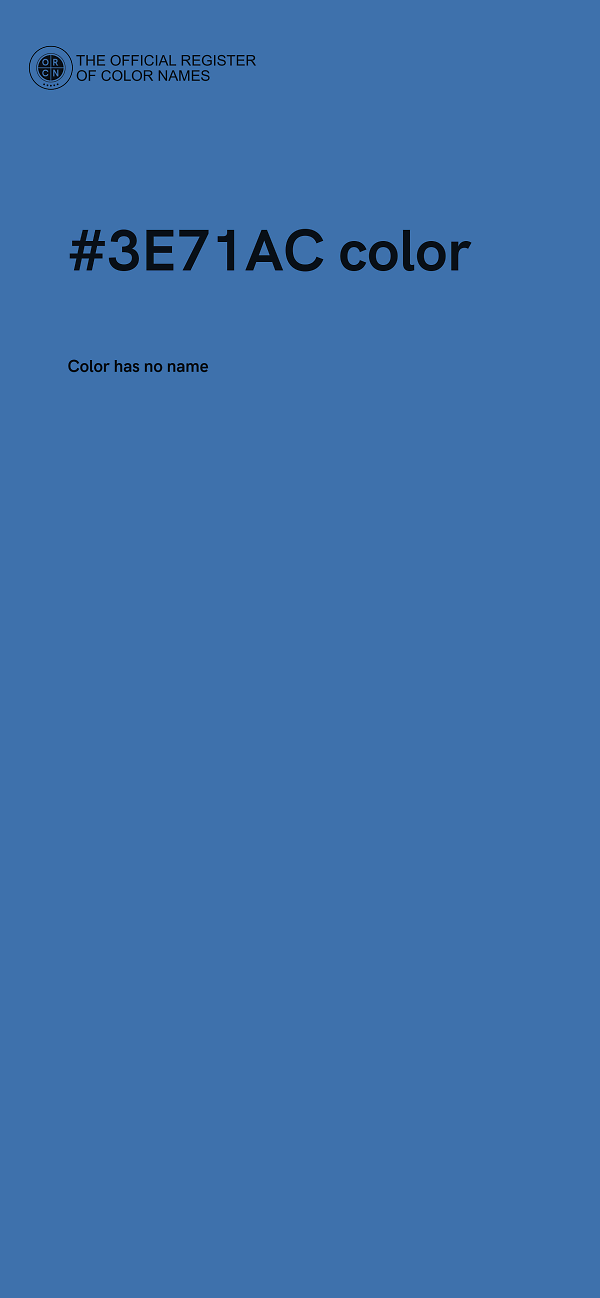 #3E71AC color image