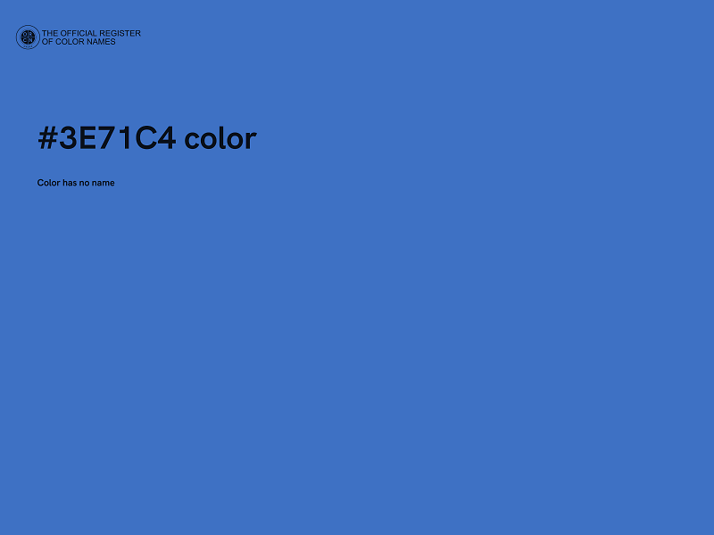 #3E71C4 color image