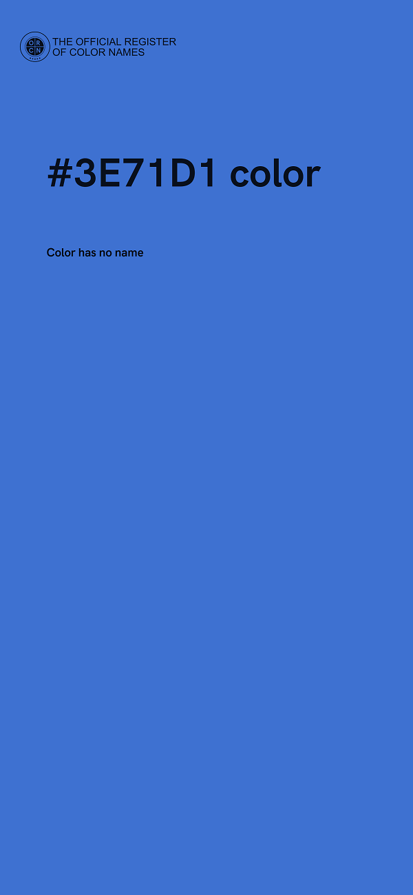 #3E71D1 color image