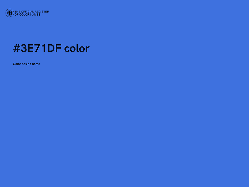 #3E71DF color image