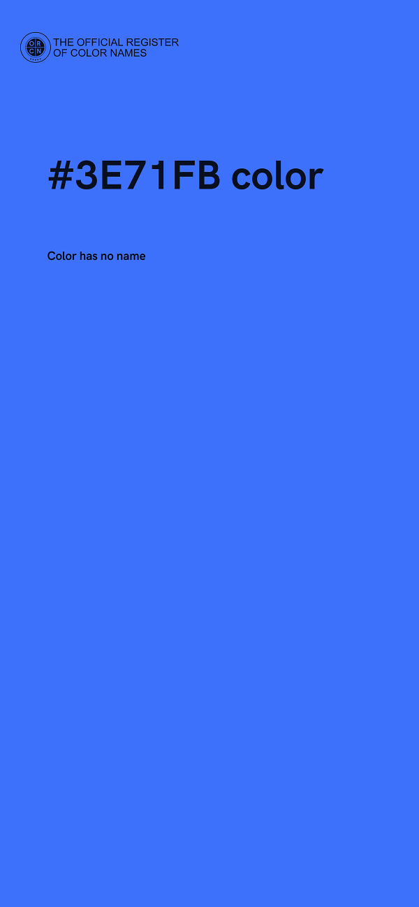 #3E71FB color image