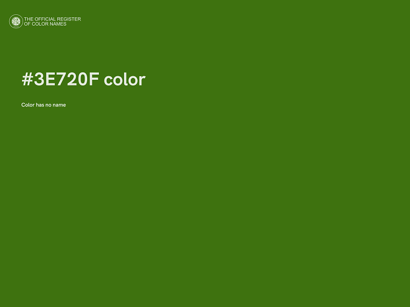 #3E720F color image