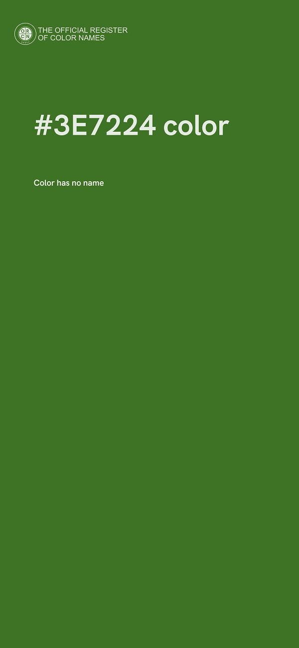#3E7224 color image