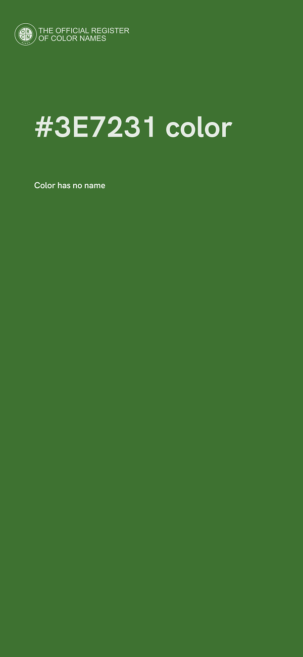 #3E7231 color image