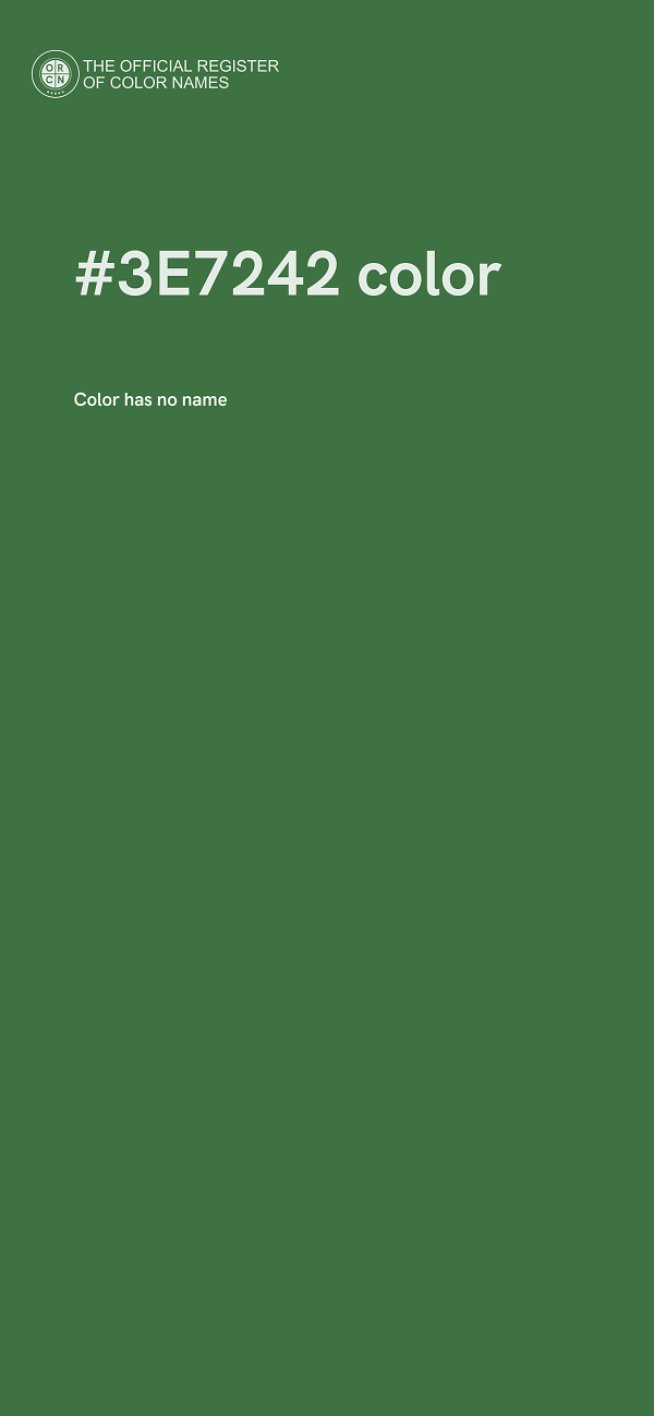 #3E7242 color image