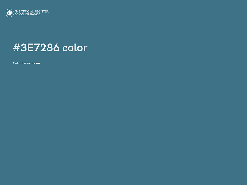 #3E7286 color image