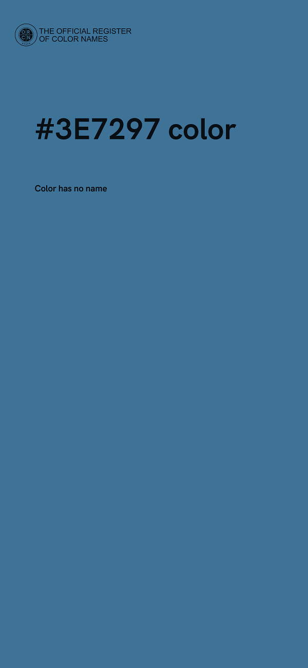 #3E7297 color image