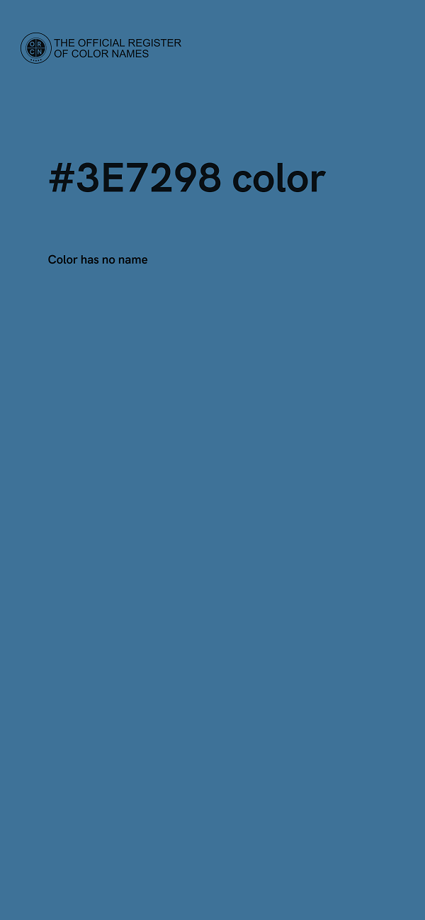 #3E7298 color image