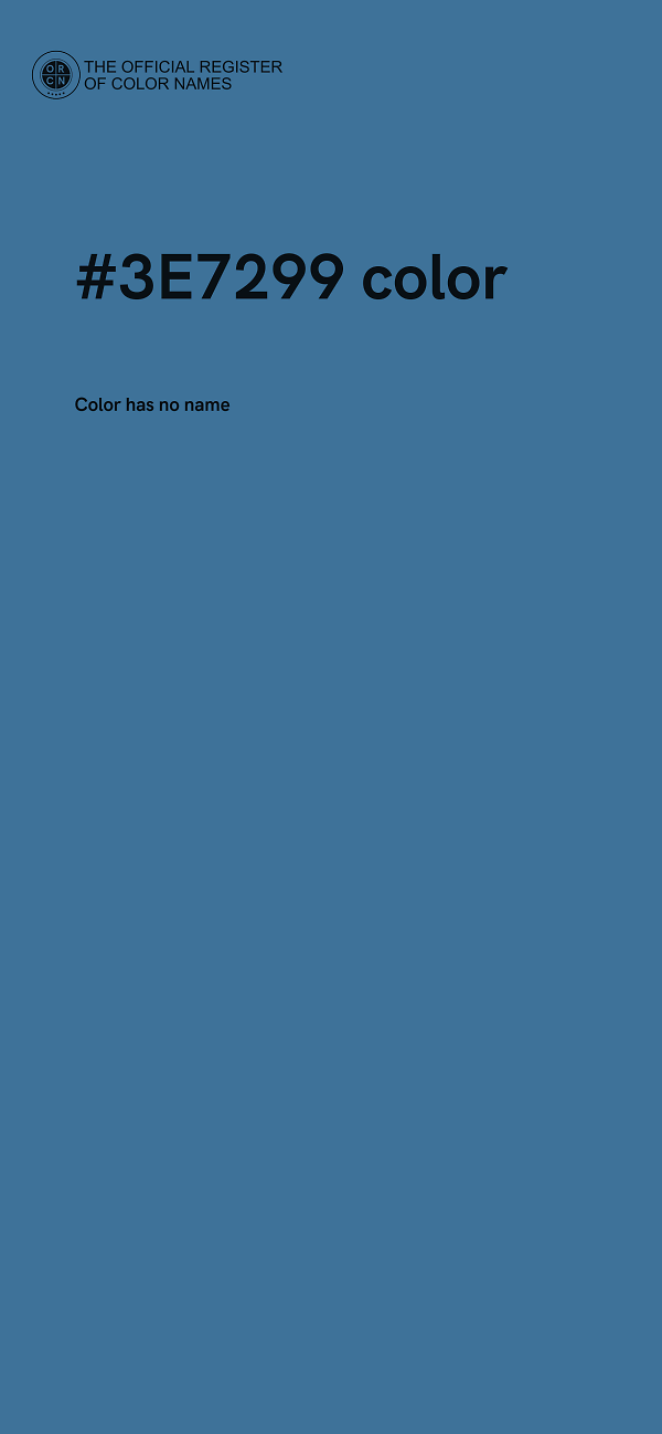 #3E7299 color image