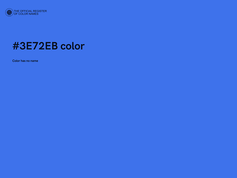 #3E72EB color image