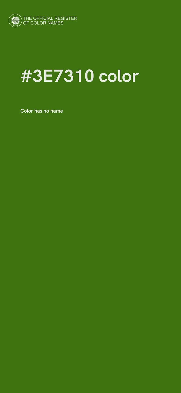 #3E7310 color image