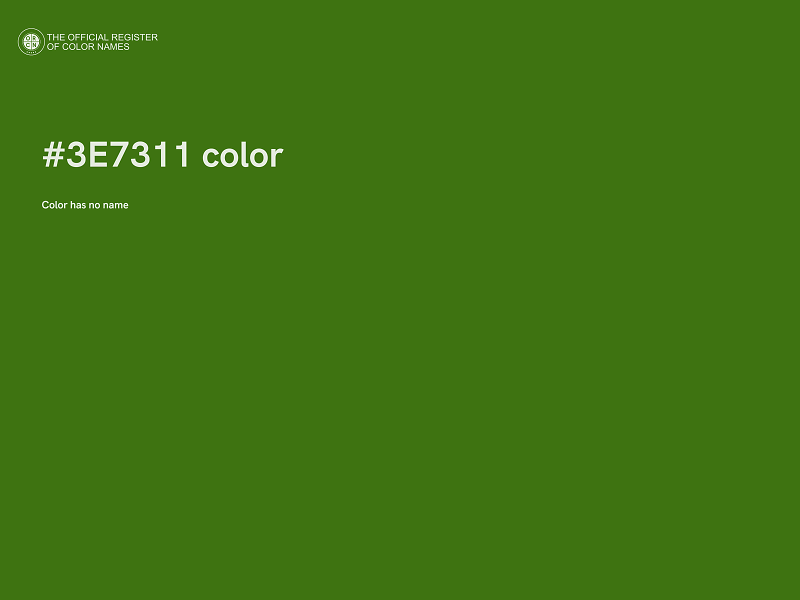 #3E7311 color image
