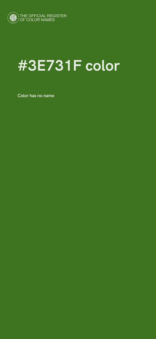 #3E731F color image