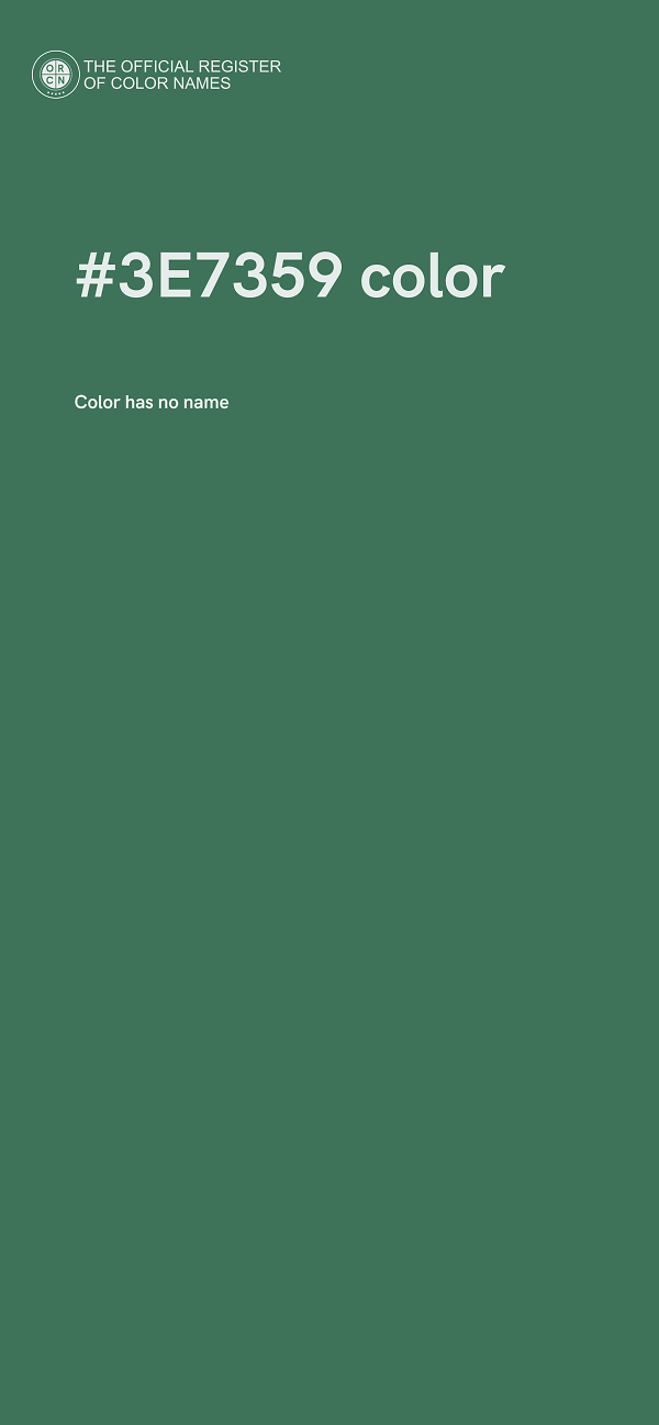#3E7359 color image