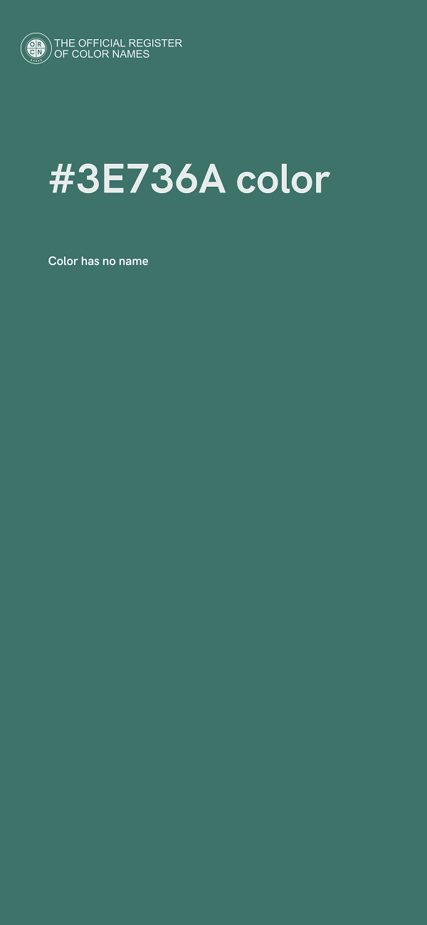 #3E736A color image
