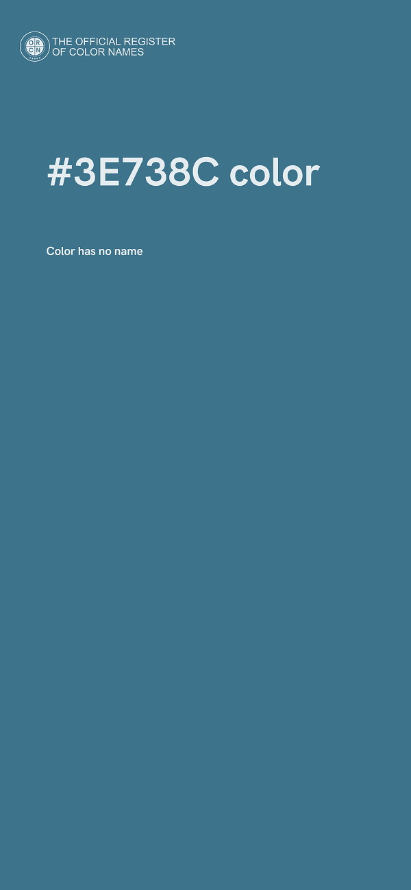 #3E738C color image