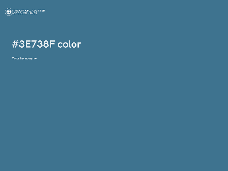 #3E738F color image