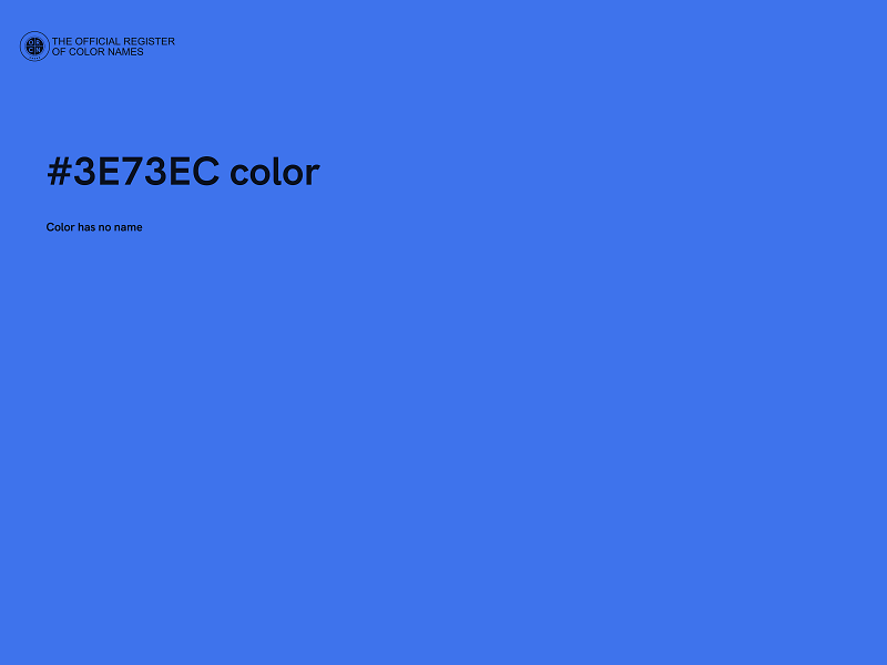 #3E73EC color image