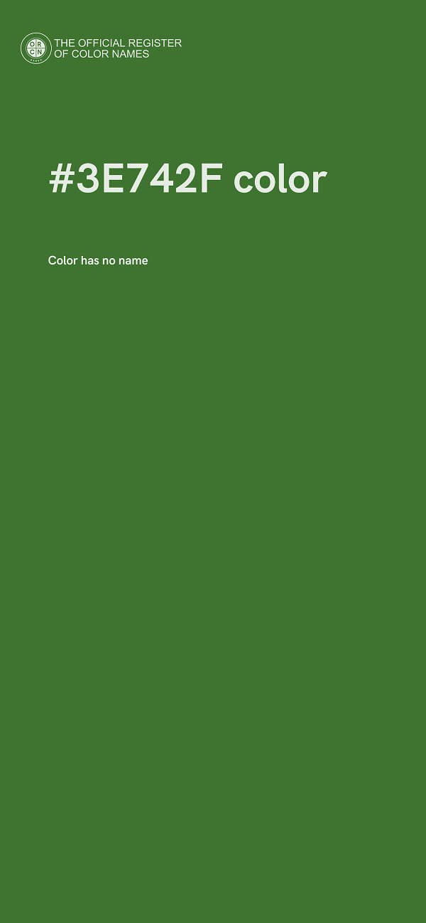 #3E742F color image