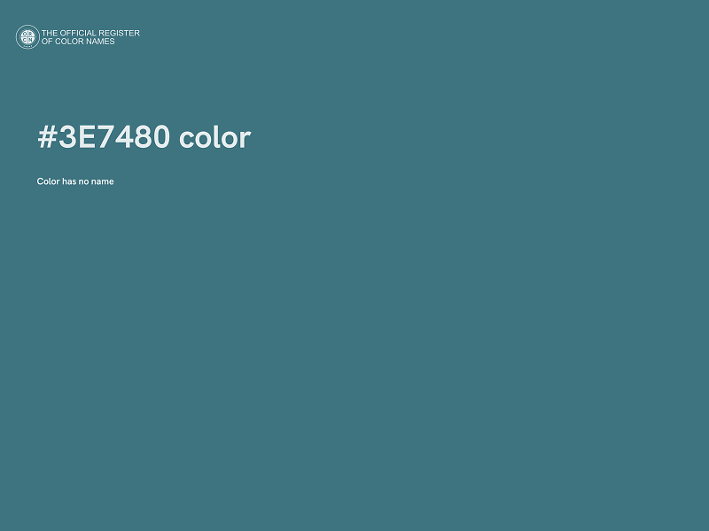 #3E7480 color image