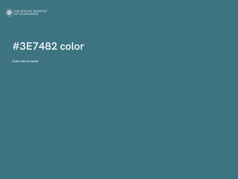 #3E7482 color image