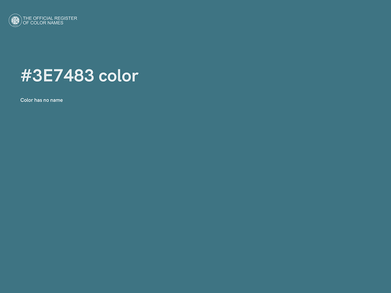 #3E7483 color image