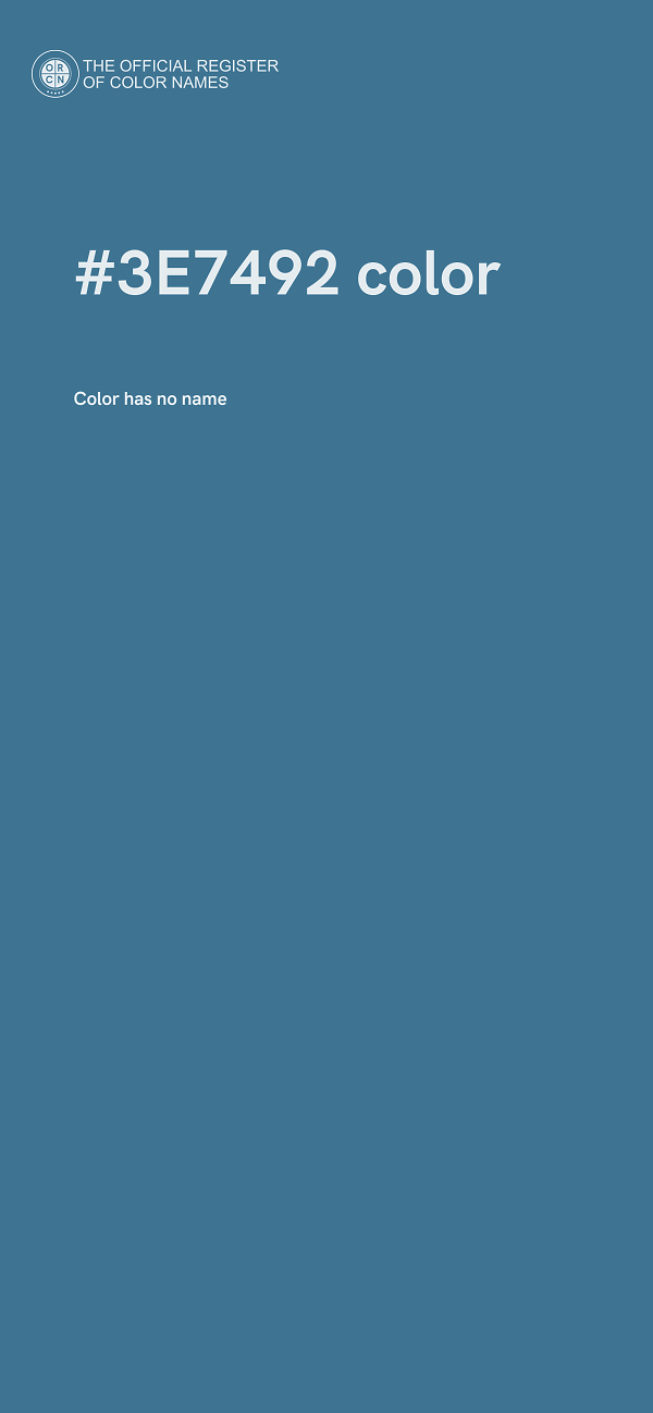 #3E7492 color image