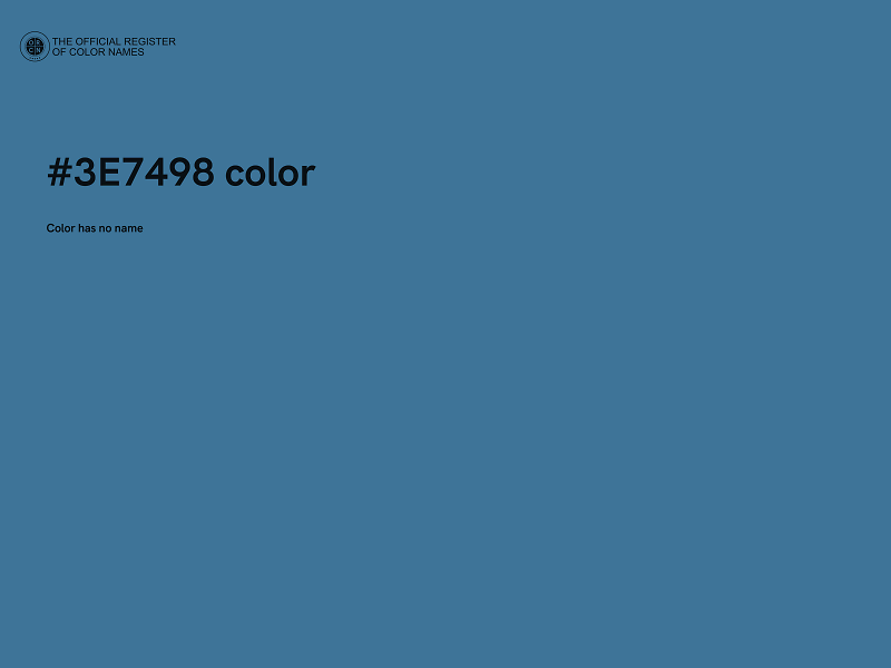#3E7498 color image
