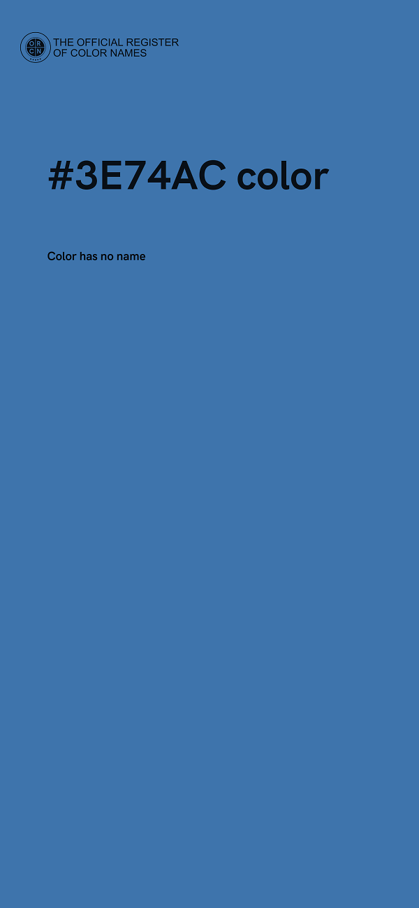 #3E74AC color image