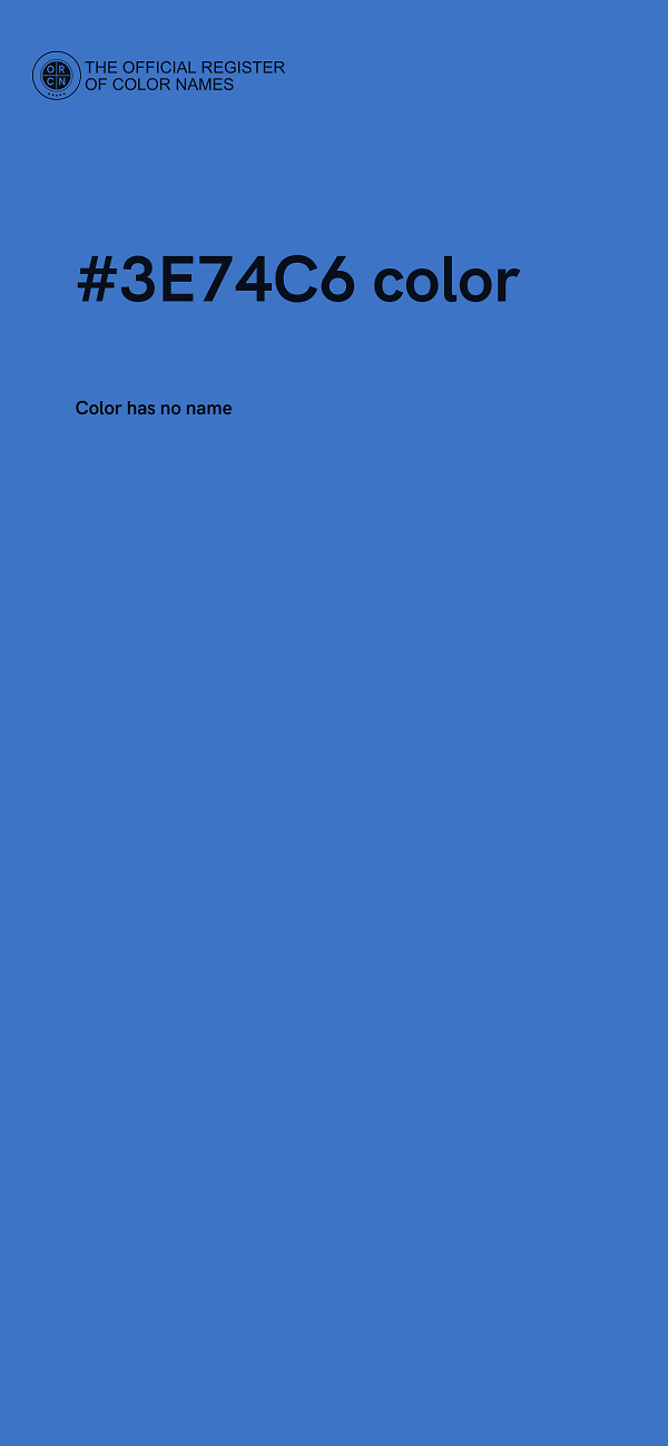 #3E74C6 color image
