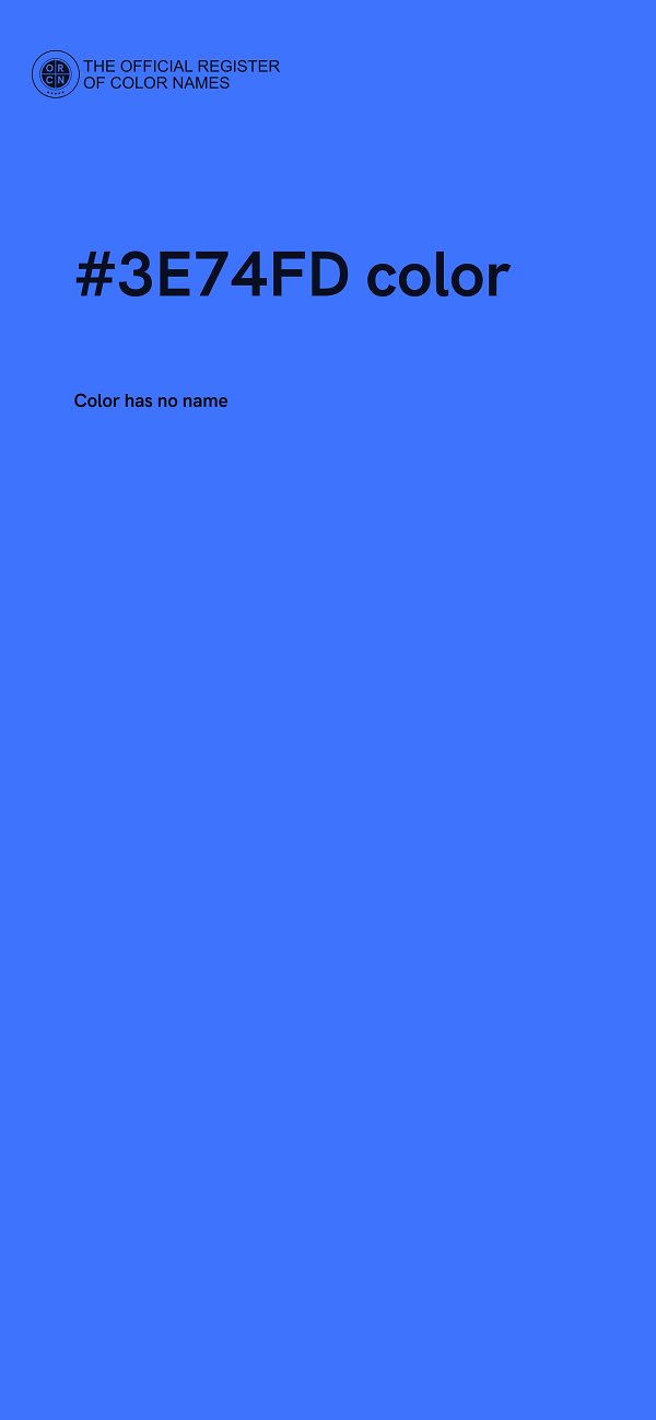 #3E74FD color image
