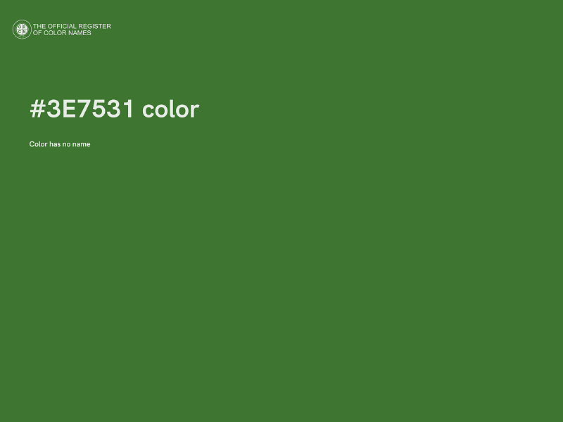 #3E7531 color image