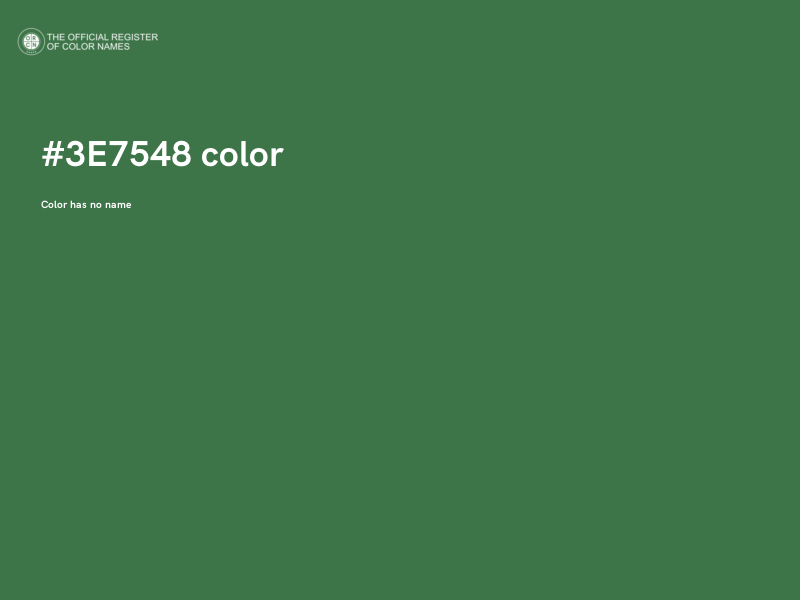 #3E7548 color image