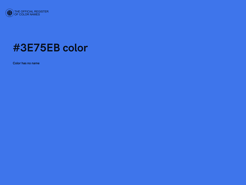 #3E75EB color image