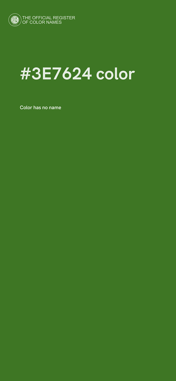#3E7624 color image