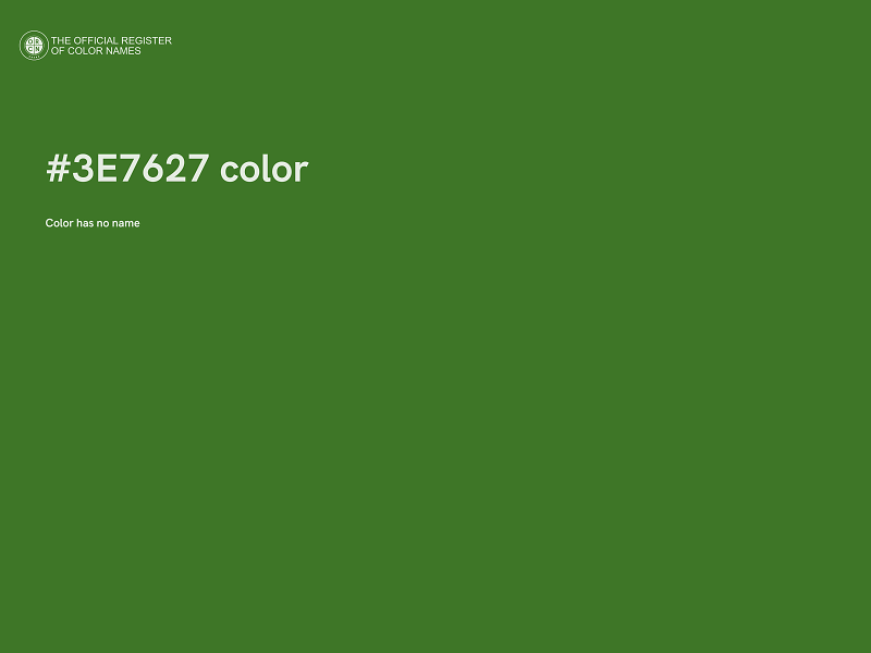 #3E7627 color image