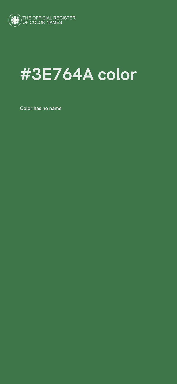 #3E764A color image