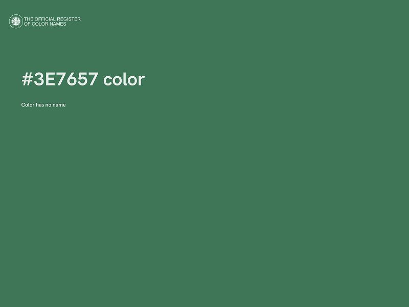#3E7657 color image