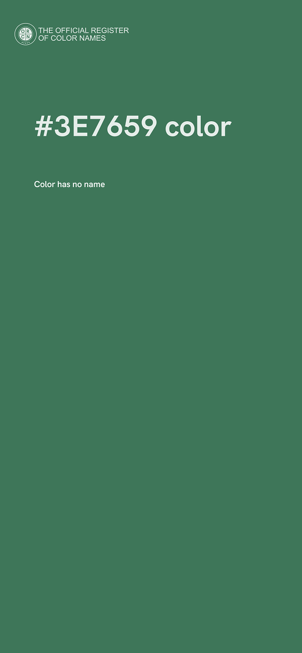 #3E7659 color image