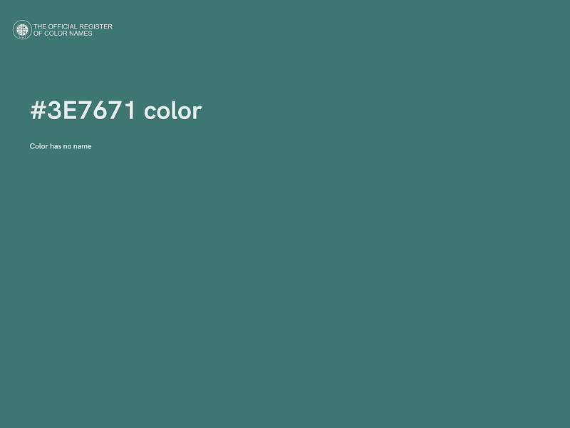 #3E7671 color image