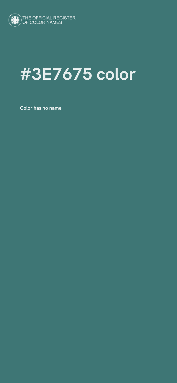 #3E7675 color image