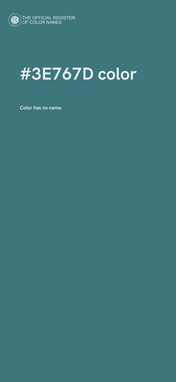 #3E767D color image