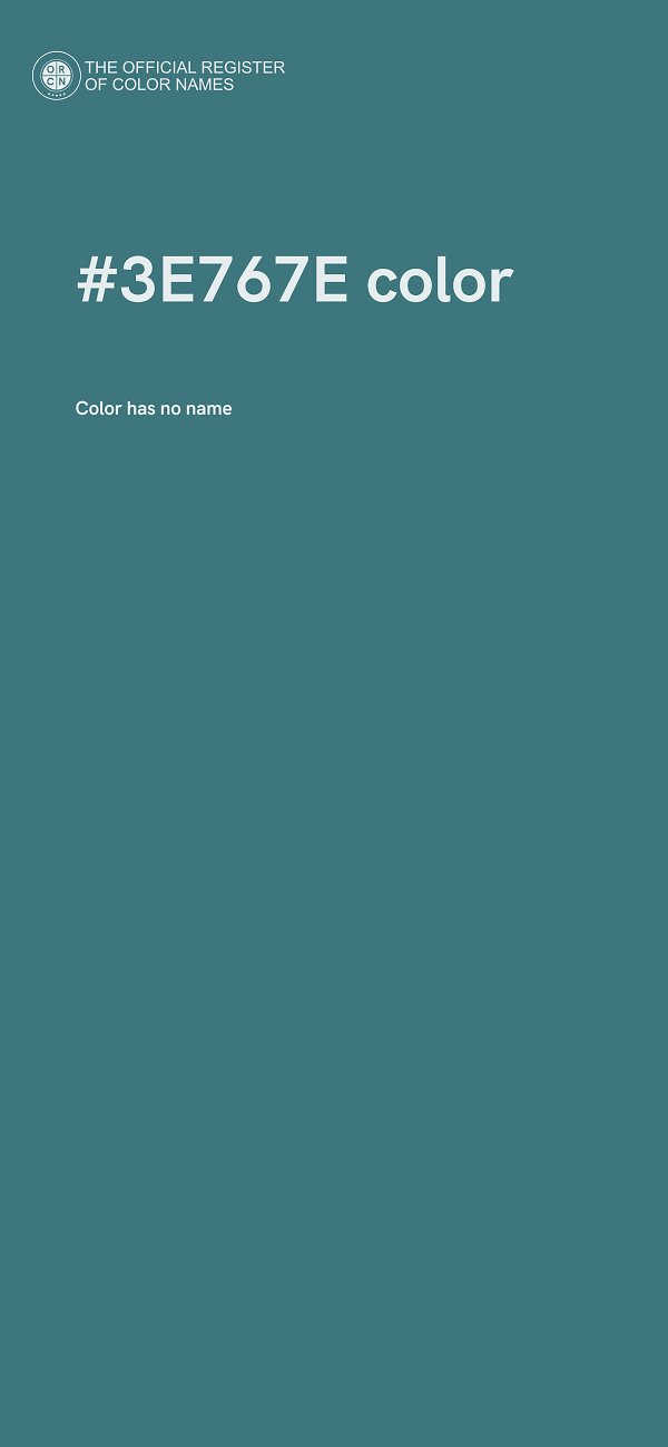 #3E767E color image