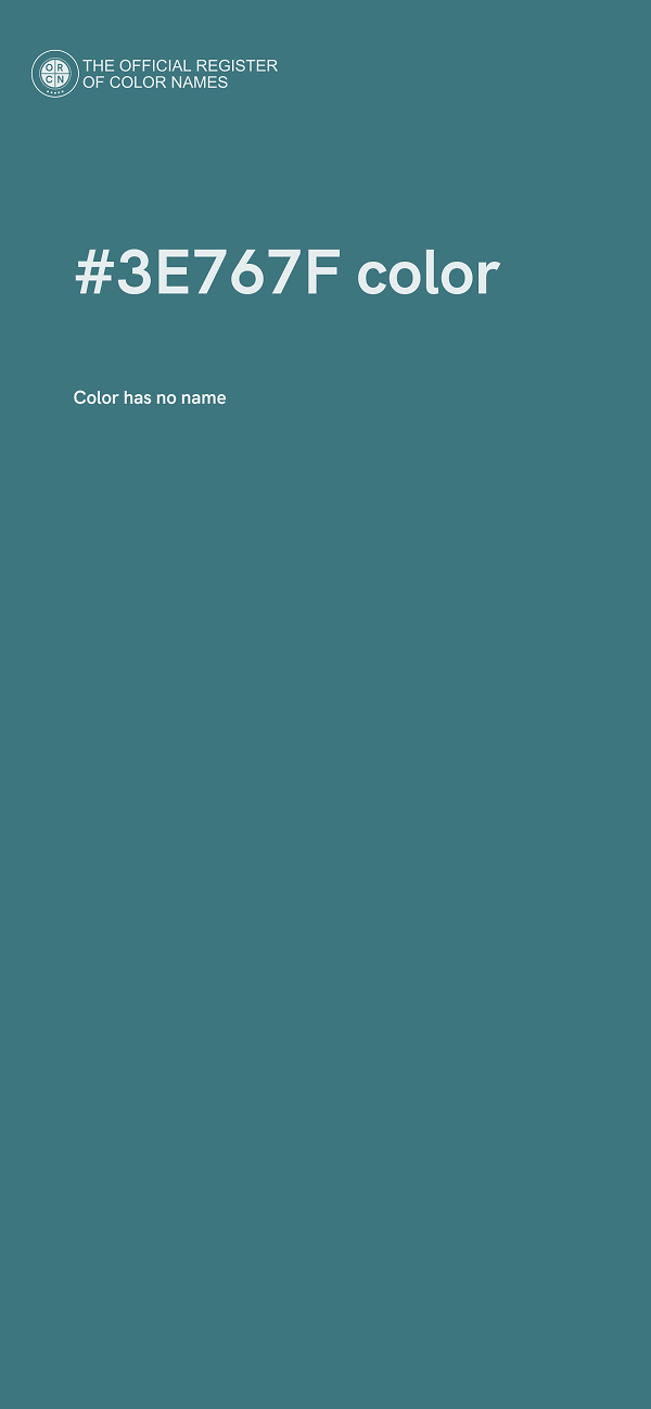 #3E767F color image