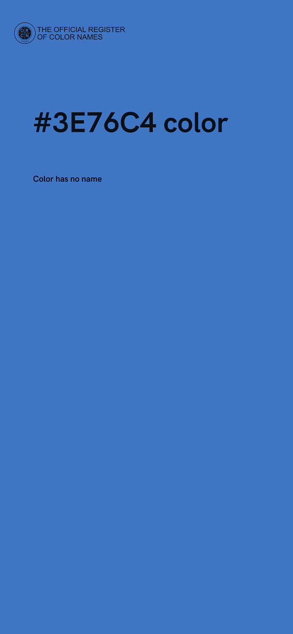 #3E76C4 color image