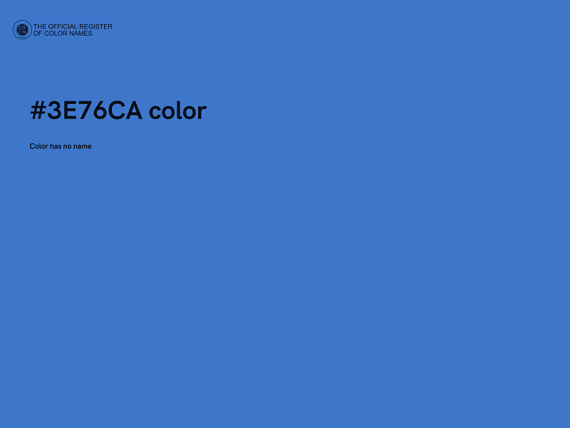 #3E76CA color image